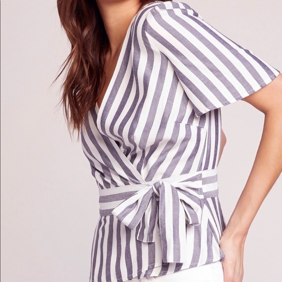 NWT BB DAKOTA WRAP BLOUSE - Picture 5 of 9